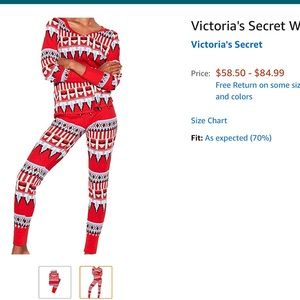 ❄️Like new! Victoria’s Secret thermal PJs set❄️